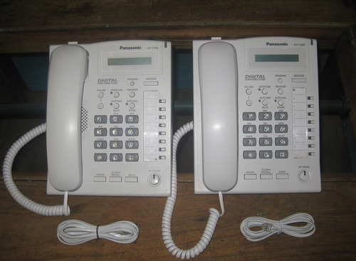 4 Telefonos Digitales Panasonic Kx-t7665 Sin Base Trasera 