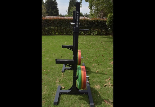 Rack Pesado Para Sentadilla Y Pecho Supremacy-negro Y Rojo