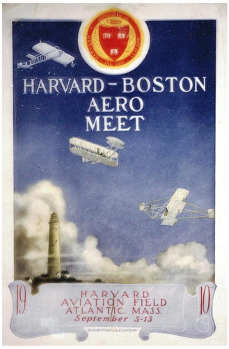 Lienzo Canvas Arte Poster Avión Harvard Aero Meet 1910 76x50