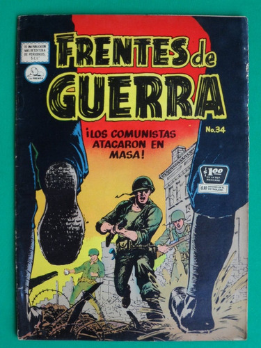 1956 Frentes De Guerra #34 Comic Editorial La Prensa