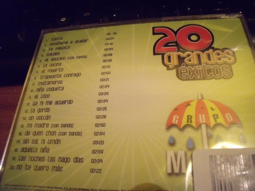 Cd Grupo Mojado 20 Exitos Edicion Limitada (Usado)