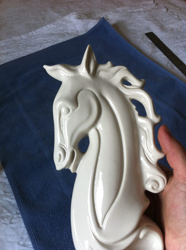 Cavalo Porcelana Branca Detalhes Nas 5 Fotos Postadas 