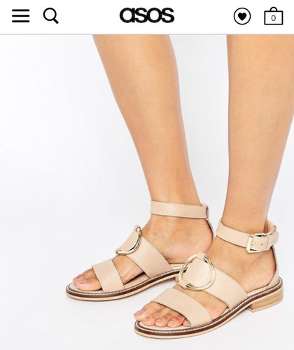 Sandalias Beige Marca Asos 