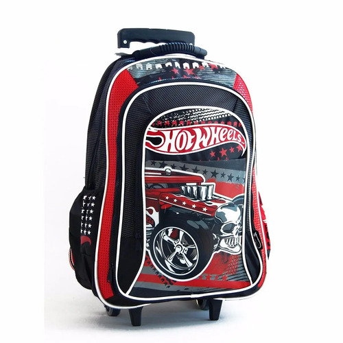 Mochila Hot Wheels Con Ruedas - Art.28736w.- | MercadoLibre