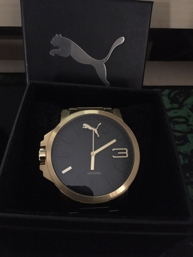 Relógio Puma 96216gppmda5 54mm Dourado