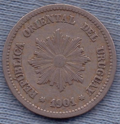 Uruguay 2 Centesimos 1901 *