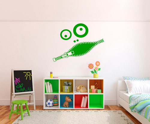 Vinilo Pared Infantiles Boca Cierre Decoración Wall Stickers