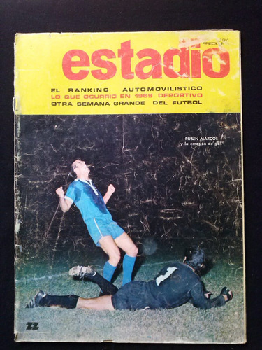 Revista Estadio N° 1384 8 Ene 1970 Ruben Marcos