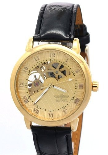 ª Reloj Winner Mecanico Para Hombre Color Dorado