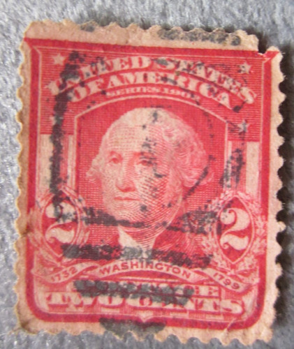 2 Cent President George Washington  1906 U S Stamps