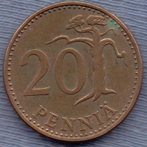 Finlandia 20 Pennia 1971 * Republica *