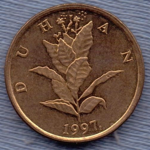 Croacia 10 Lipe 1997 * Planta De Tabaco * Republica *