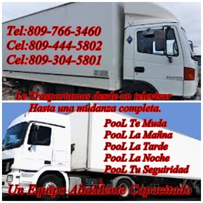 Transporte De Mudanzas Pool Te Muda 809-444-5802 Whassap