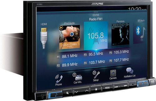 Estereo Alpine X108u Doble Din 8 Pulgadas + Gps Zona Sur!!!