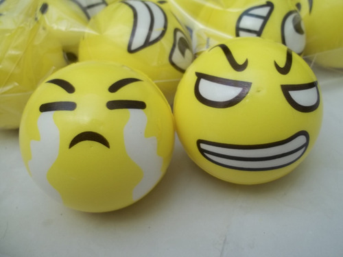 Pelota De Goma Emoji Emoticon Whatsapp Fisioterapia De Mano