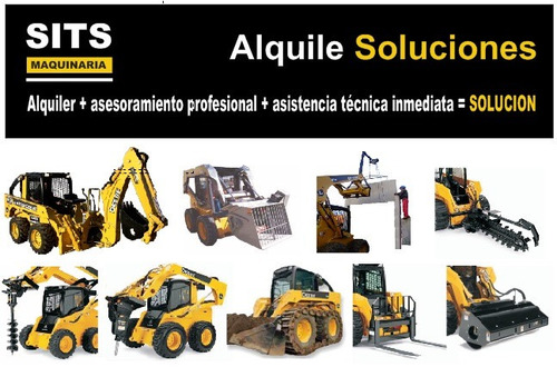 Alquiler Maquinaria, Minicargador, Bobcat, Retroexcavadora