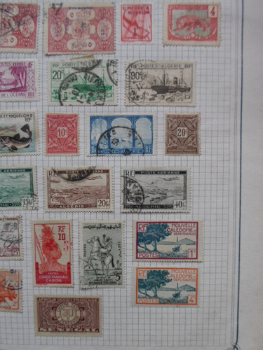 Estampillas De Colonias Francesas Algunas Muy Antiguas