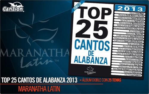 Cd Top 25 Cantos De Alabanza Edicion 2013 2 Cd's