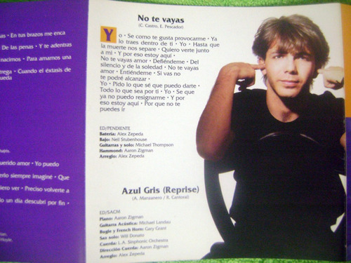 Imagen 5 de 6 de Eam Cd Cristian Castro El Camino Del Alma 1994 Edic American