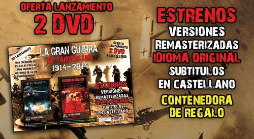 Guerra Coleccion 13  Dvd  100 Aniversario Peliculas Nuevas 