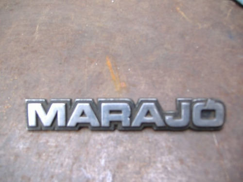 Emblema Marajo Peça Original Da Epoca