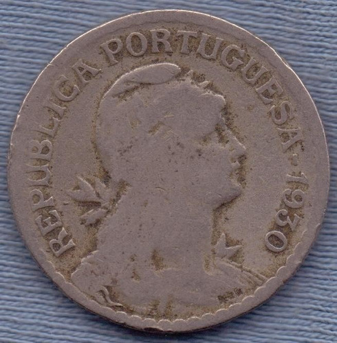 Portugal 1 Escudo 1930 * Republica * Rara *