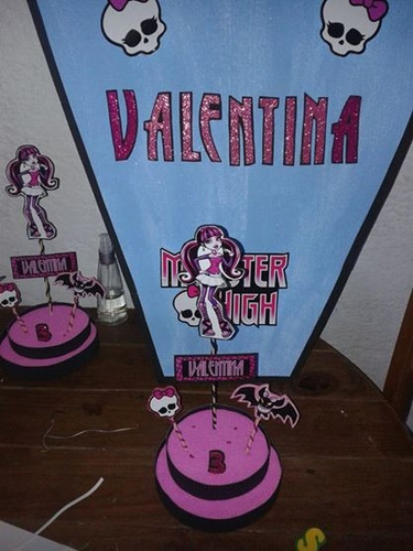 Centros De Mesa Infantiles Monster High Dracolaura