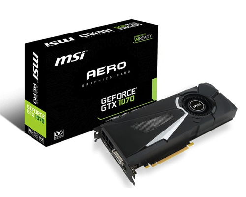 Placa De Video Msi Nvidia Geforce Gtx 1070 Aero X 8gb Ddr5