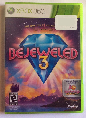 Xbox 360- Bejeweled 3- Nuevo - Original - Cerrado