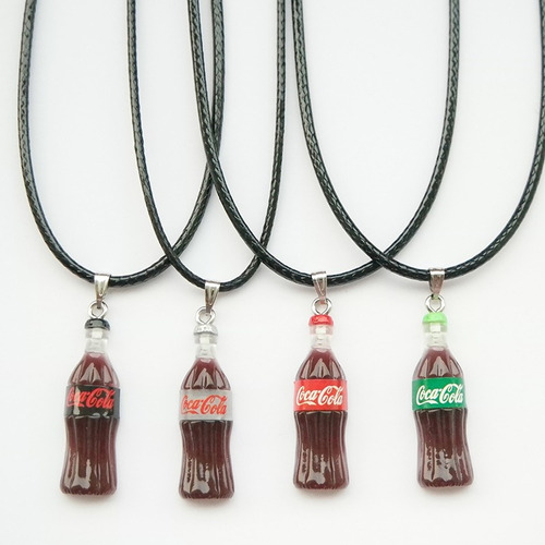 4 Collares Coca Cola Para Amigos Kawaii