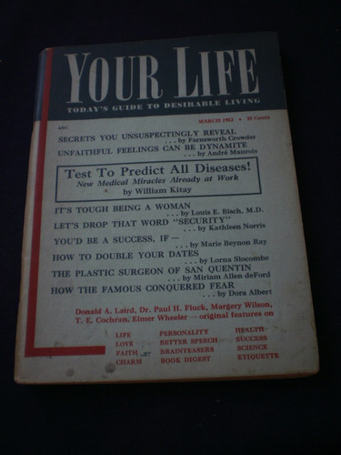 Your Life March 1952  Today´s Guide To Desirable Living