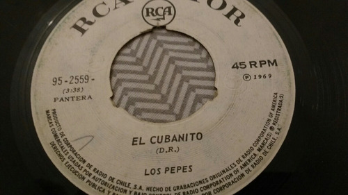 Vinilo Single De Los Pepes El Cubanito ( Ll -4