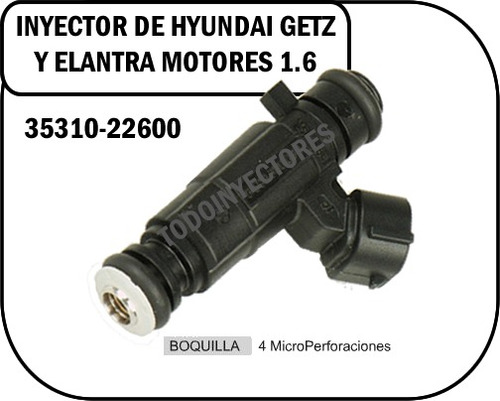 Inyector De Hyundai Getz Y Elantra Motores 1.6 353310-22600