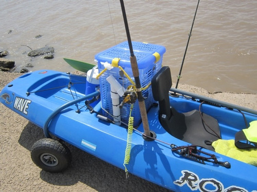 Imagen 5 de 10 de Kayak Rocker Wave Combo 1 Pesca Freeterra Premium
