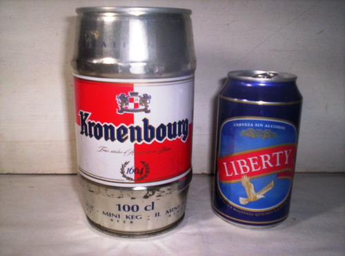 Lata De Kronenbourg De 1 Litro + 1 Liberty 364 Cc. Vacias.