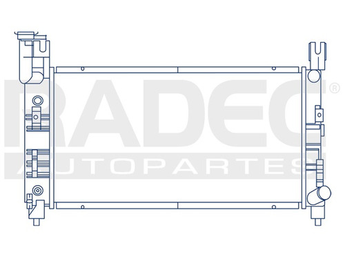 Radiador Chrysler Voyager 1993-1995 L4 V6 2.5