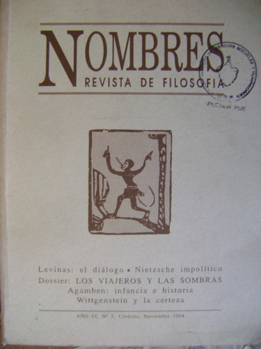 Nombres, Revista Argentina De Filosofia- 1994