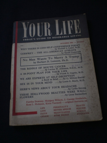 Your Life October 1952, Today´s Guide To Desirable Living