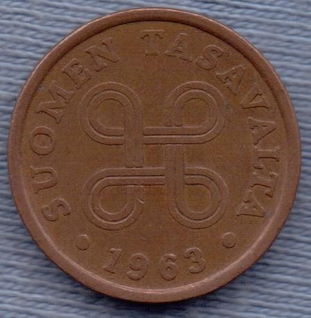 Finlandia 5 Pennia 1963 * Republica *