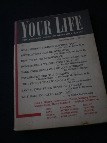 Your Life November1949the Popular Guide To Desirable Living