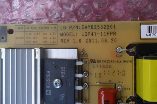 Placa Fonte Lcd Eay62532201