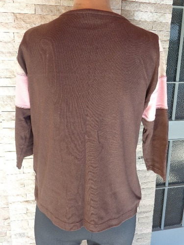 Remera De Algodon Mangas 3/4