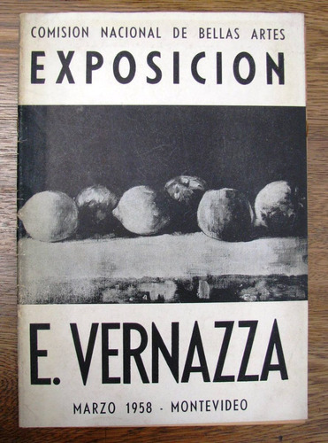 E. Vernazza Firmado Exposicion Bellas Artes Pintura 1958