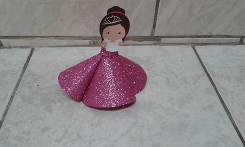 10 Tubetes Personalizados Bailarina  - Eva Com Brilho