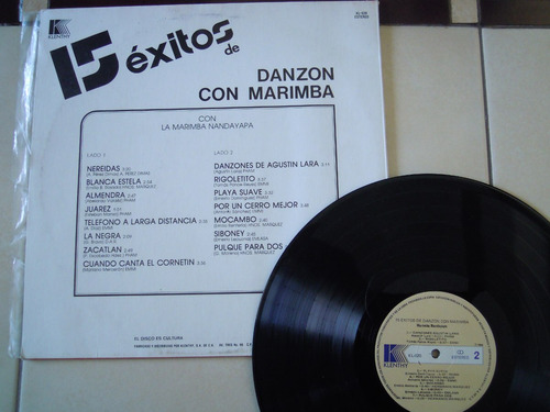 Marimba Nandayapa Lp 15 Exitos Danzon Con Marimba (Usado)