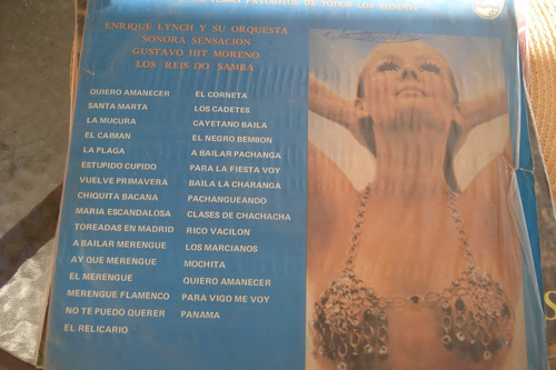 Vinilo Lp Enrique Lynch Y Su Orquesta Gustavo Hit Moreno