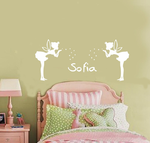 Vinilo Pared Infantiles Hadas Decoración Wall Stickers