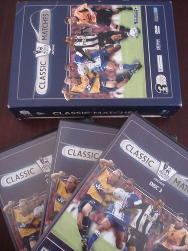 Box Jogos Classicos Premiere League Classic Matches 3 Dvds (Usado)
