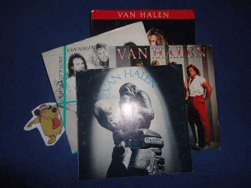 Van Halen -3 Vinilos Simples Importados (7 Pulgadas)1986