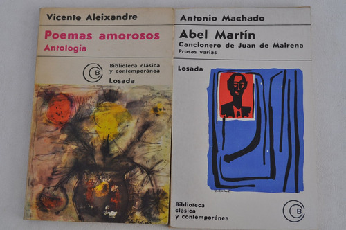 Lote X2 Poesia Vicente Aleixandre Antonio Machado Losada